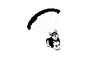 Parachuting Dog Image